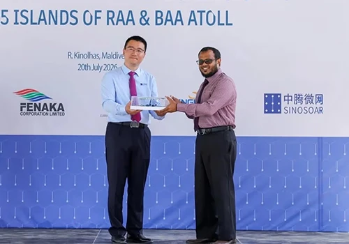Le Maldive inaugurano sistemi ibridi solari su 25 isole negli atolli di Raa e Baa